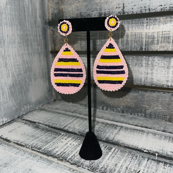 Festive Seed Bead Earrings - Picture 1 of 1